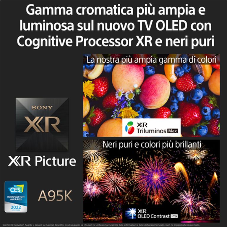 Sony XR-55A95K ? 55? - BRAVIA XR? - MASTER Series - OLED ? 4K Ultra HD ? High Dynamic Range (HDR) ? Smart TV (Google TV) ? Black Modello 2022_SONY_4_big-image