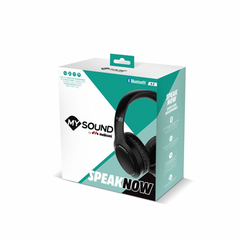 Meliconi Speak Now Cuffie Wireless A Padiglione Musica e Chiamate Bluetooth Nero_MELICONI_1_big-image