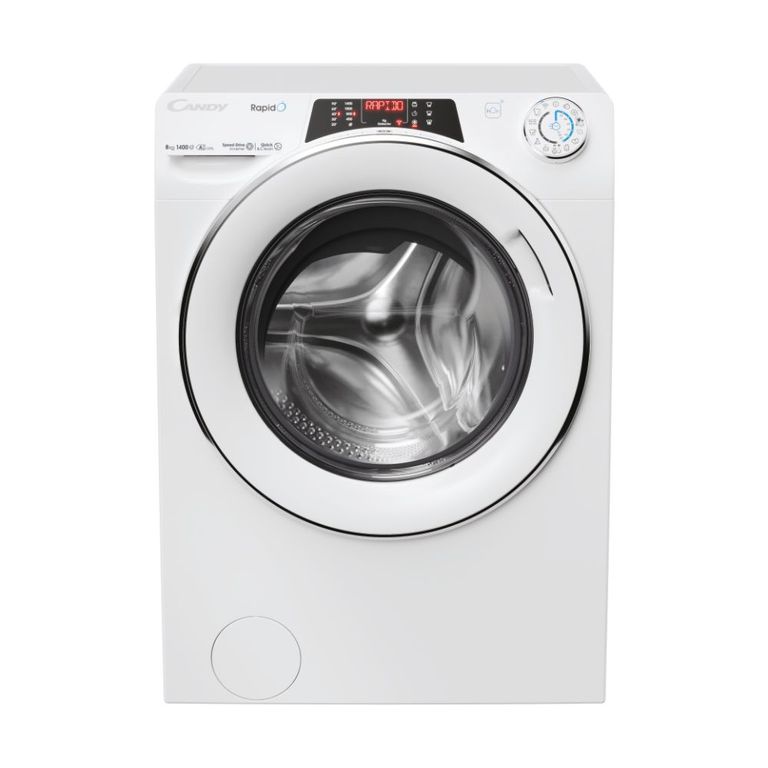 Candy RapidÓ ECO, Lavatrice Standard 8kg, Classe A-15%, 1400 giri, Bianco, RO 486DWMC7/1-S_CANDY_0_big-image
