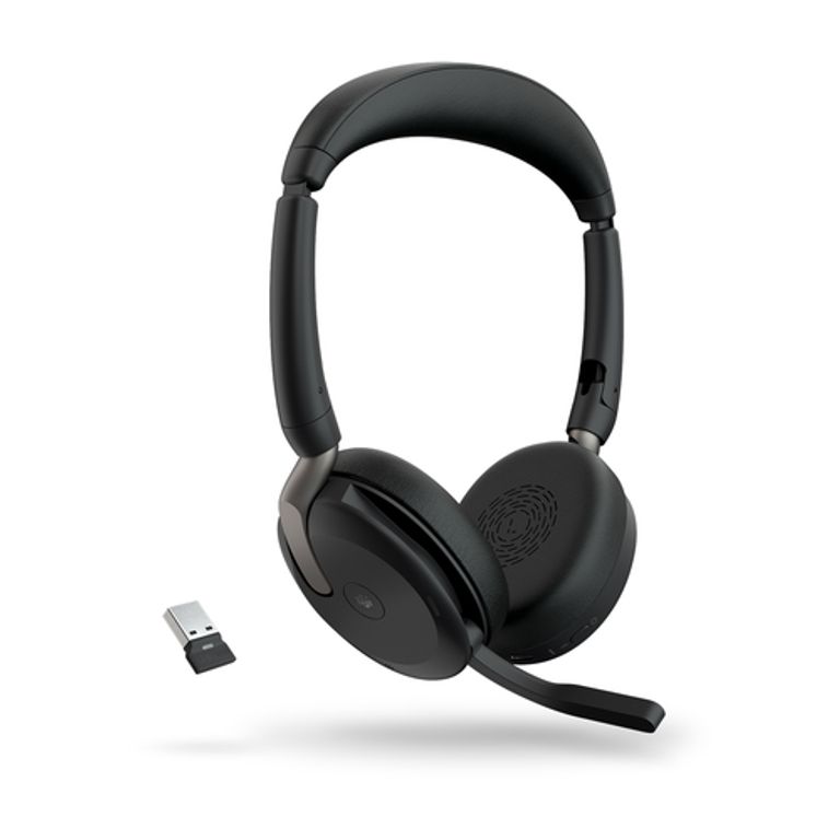 Jabra Evolve2 65 Flex Auricolare Con cavo e senza cavo A Padiglione Ufficio Bluetooth Nero_JABRA_3_big-image