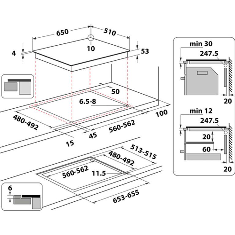 Whirlpool SMP 658C/NE/IXL Nero Da incasso Piano cottura a induzione 8 Fornello(i)_WHIRLPOOL_11_big-image