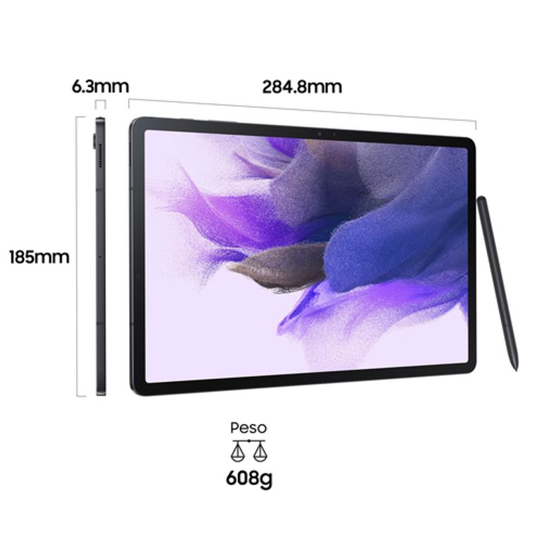Samsung Galaxy Tab S7 FE Tablet Android 12,4 Pollici Wifi RAM 4 GB 64 GB Tablet Android 11 Black_SAMSUNG_1_big-image
