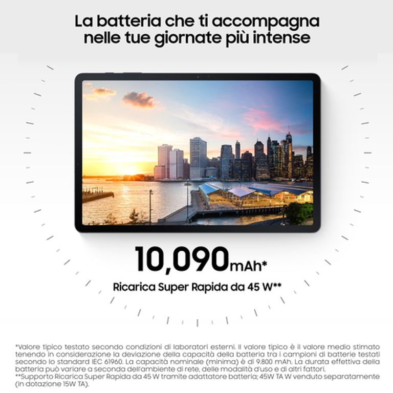 Samsung Galaxy Tab S7 FE Tablet Android 12,4 Pollici Wifi RAM 4 GB 64 GB Tablet Android 11 Black_SAMSUNG_4_big-image