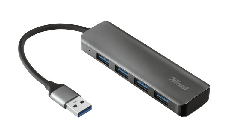 Trust Halyx Aluminium 4-Port USB 3.2 Hub Grigio_TRUST_0_big-image