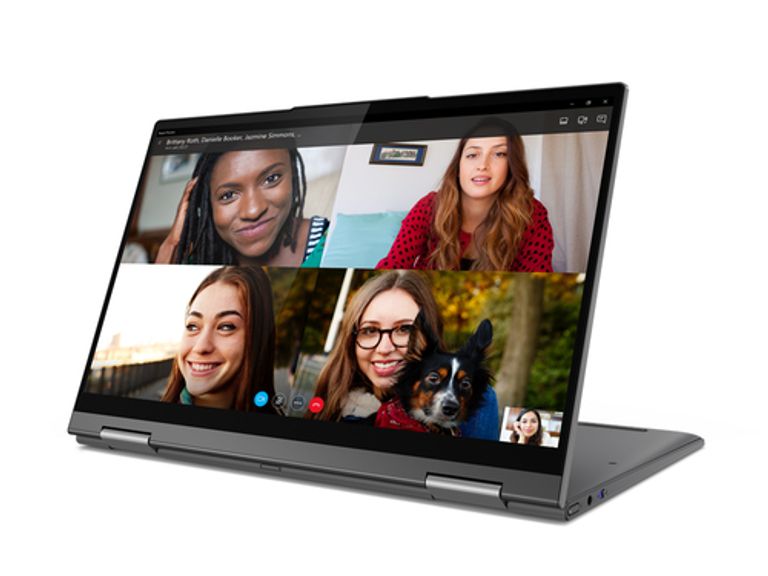 Lenovo Yoga 5G LPDDR4x-SDRAM Ibrido (2 in 1) 35,6 cm (14") 1920 x 1080 Pixel Touch screen Qualcomm Snapdragon 8 GB 512 GB SSD Wi-Fi 5 (802.11ac) Windows 10 Pro Grigio_LENOVO_2_big-image