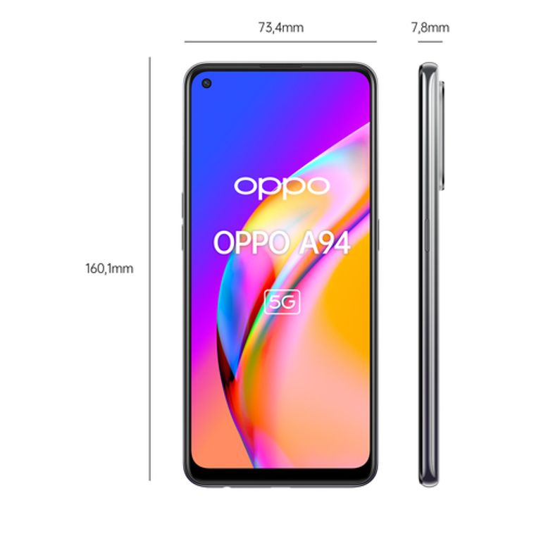 OPPO A94 5G A94 Smartphone 5G, 173g, Display 6.43" FHD+ AMOLED, 4 Fotocamere 48MP, RAM 8GB ESPANDIBILE FINO A 13GB+ROM 128GB, Batteria 4310mAh, Ricarica VOOC 30W, Dual Sim, [Versione Italiana], Fluid Black_OPPO_5_big-image