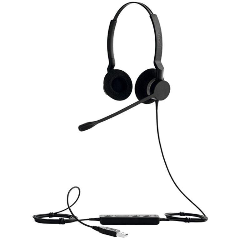 Jabra BIZ 2300 USB Microsoft Lync Duo Auricolare Cablato A Padiglione Ufficio USB tipo A Nero_JABRA_3_big-image