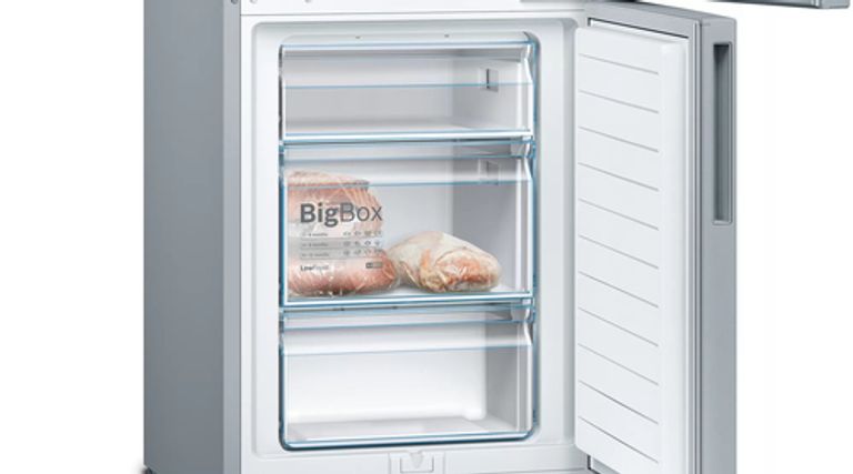 Bosch Serie 4 KGV39VLEAS frigorifero con congelatore Libera installazione 343 L E Acciaio inossidabile_BOSCH_2_big-image