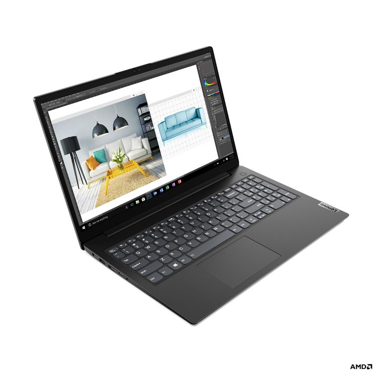 Lenovo V V15 5300U Computer portatile 39,6 cm (15.6") Full HD AMD Ryzen™ 3 8 GB DDR4-SDRAM 256 GB SSD Wi-Fi 5 (802.11ac) Windows 11 Home Nero_LENOVO_0_big-image