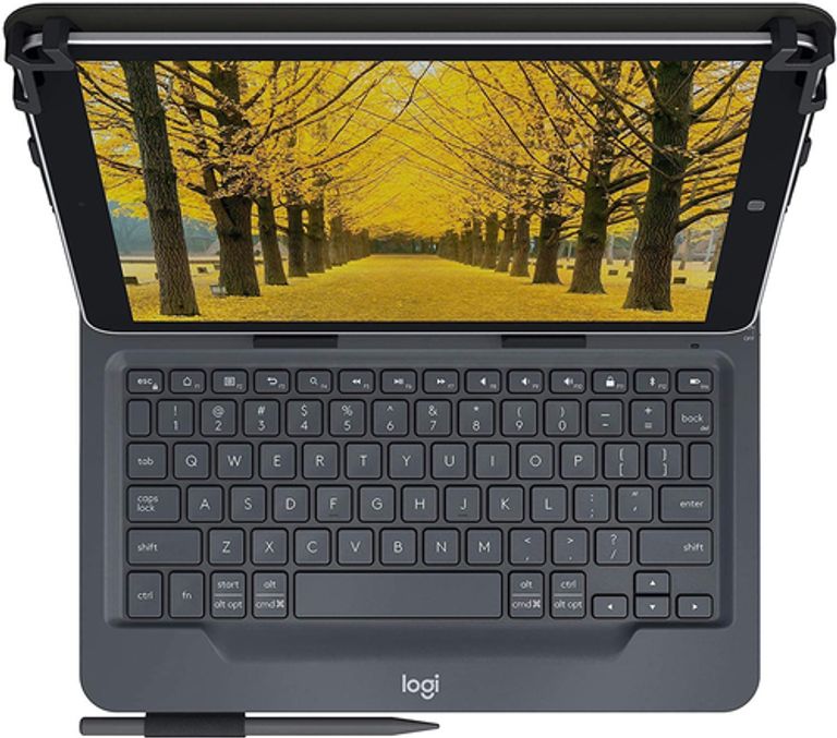 Logitech Universal Folio Cover iPad o Tablet con Tastiera Bluetooth Wireless, Per la maggior parte dei tablet da 9-10", iOS, ‎Android, Windows, ‎Italiano Qwerty, Nero_LOGITECH_5_big-image