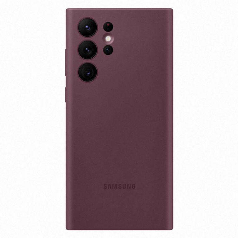 Samsung Cover in Silicone per Galaxy S22 Ultra, Burgundy_SAMSUNG_1_big-image