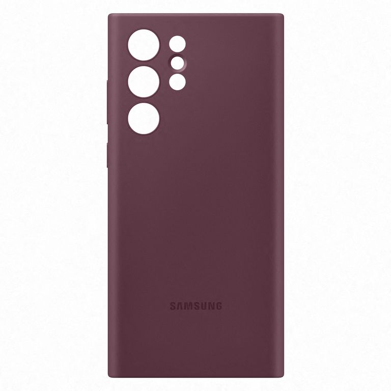Samsung Cover in Silicone per Galaxy S22 Ultra, Burgundy_SAMSUNG_0_big-image
