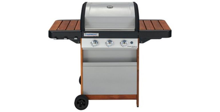 Campingaz 4 Series Woody LX 3 Series Woody LX Barbecue Zona cottura Gas Nero, Marrone, Acciaio inossidabile 9600 W_CAMPINGAZ_2_big-image