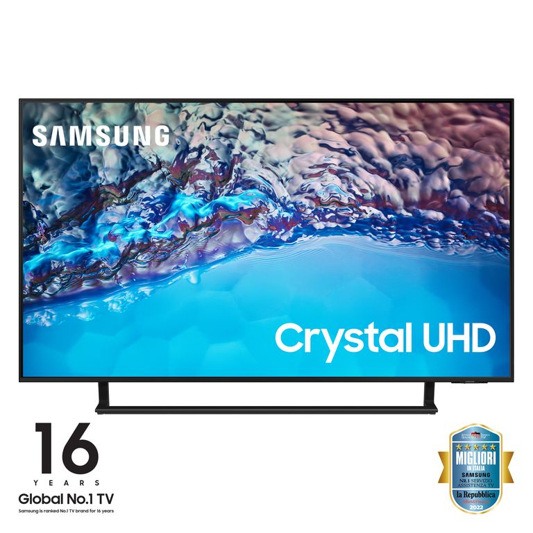 Samsung Series 8 TV Crystal UHD 4K 43? UE43BU8570 Smart TV Wi-Fi Black 2022, Ultra sottile, Colori reali, Gaming mode, Suono dinamico_SAMSUNG_0_big-image