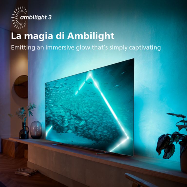 Philips OLED AMBILIGHT tv 65" Android TV UHD 4K 65OLED707, Processore P5 AI, HDR10+ e Dolby Vision, Ready for Gaming 120Hz, Smart TV, Dolby Atmos, NOVITÀ 2022_PHILIPS_2_big-image