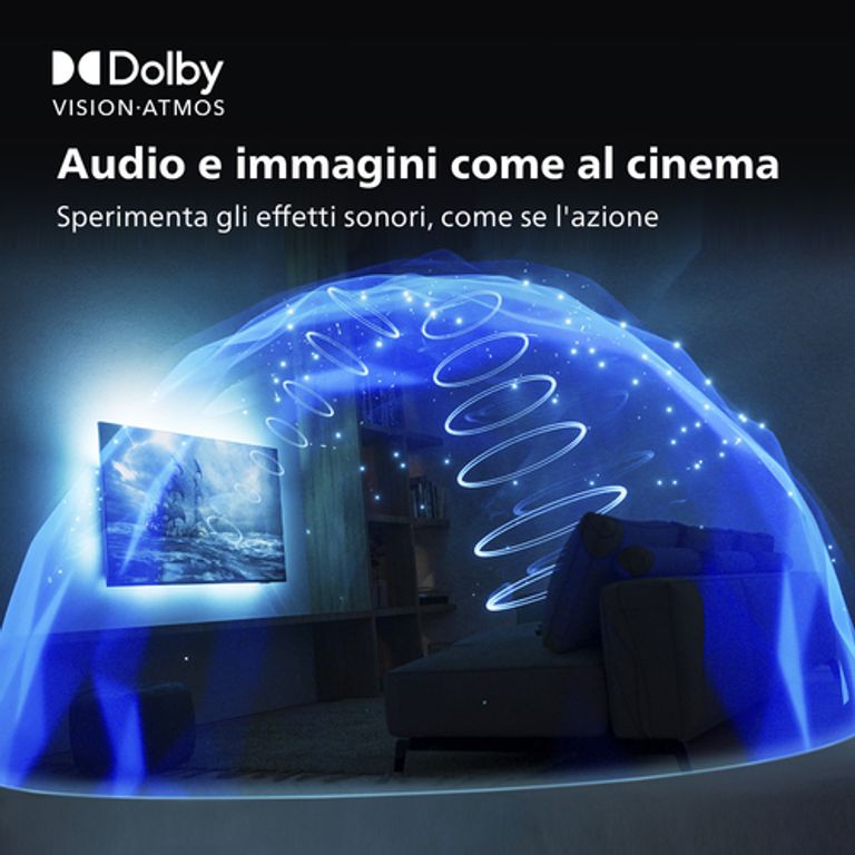 Philips OLED AMBILIGHT tv 65" Android TV UHD 4K 65OLED707, Processore P5 AI, HDR10+ e Dolby Vision, Ready for Gaming 120Hz, Smart TV, Dolby Atmos, NOVITÀ 2022_PHILIPS_4_big-image
