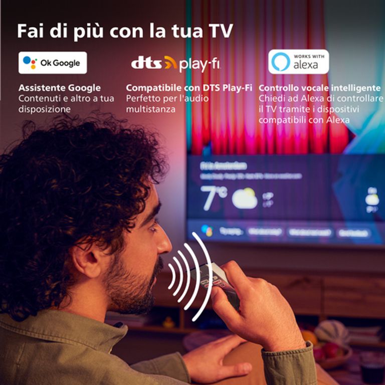 Philips OLED AMBILIGHT tv 65" Android TV UHD 4K 65OLED707, Processore P5 AI, HDR10+ e Dolby Vision, Ready for Gaming 120Hz, Smart TV, Dolby Atmos, NOVITÀ 2022_PHILIPS_5_big-image
