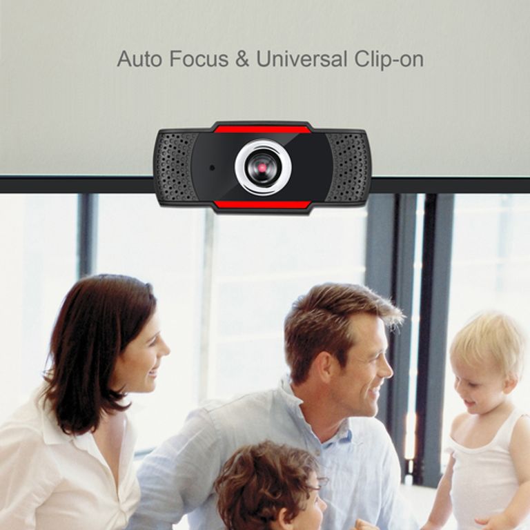 Adesso CyberTrack H3 webcam 1,3 MP 1280 x 720 Pixel USB 2.0 Nero, Rosso_ADESSO_5_big-image