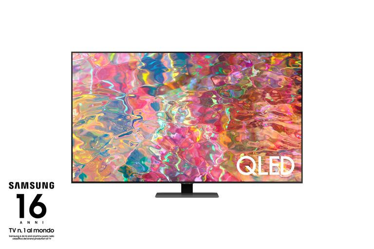 Samsung Series 8 TV QLED 4K 65” QE65Q80B Smart TV Wi-Fi Carbon Silver 2022, Processore Quantum 4K, Quantum HDR, Contrasti profondi, Suono 3D_SAMSUNG_0_big-image