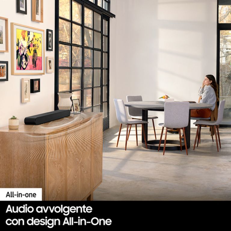 Samsung Soundbar HW-S60B/ZF 5 canali 200W 2022, audio 3D wireless ottimizzato, suono bilanciato e uniforme, music mode_SAMSUNG_5_big-image