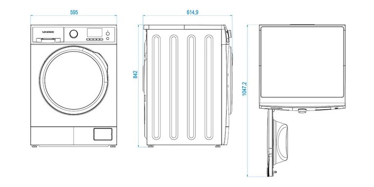 SAN GIORGIO Lavatrice 10 kg Classe B Profondità 60 cm Centrifuga 1400 giri con motore Inverter colore Bianco - F1014DI8C_undefined_1_big-image