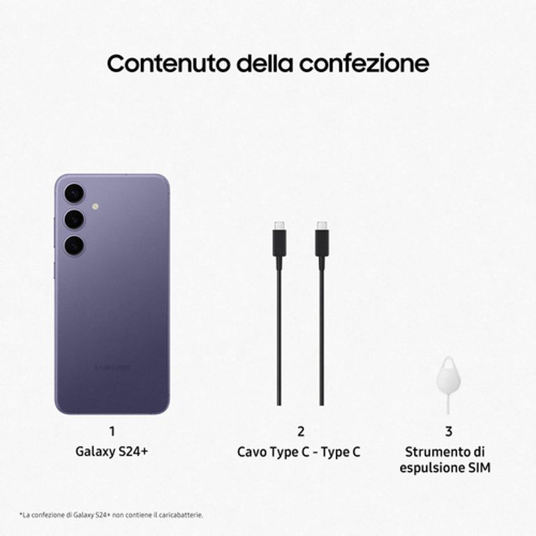 Samsung Galaxy S24+ Smartphone AI, Display 6.7'' QHD+ Dynamic AMOLED 2X, Fotocamera 50MP, RAM 12GB, 256GB, 4.900 mAh, Cobalt Violet_SAMSUNG_7_big-image