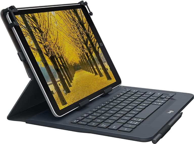 Logitech Universal Folio Cover iPad o Tablet con Tastiera Bluetooth Wireless, Per la maggior parte dei tablet da 9-10", iOS, ‎Android, Windows, ‎Italiano Qwerty, Nero_LOGITECH_2_big-image