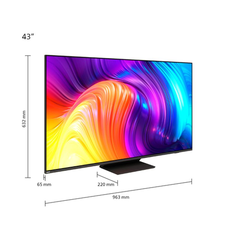 Philips AMBILIGHT tv the one 43" Android TV UHD 4K 43PUS8887, Processore P5, HDR10+ e Dolby Vision, Ready for Gaming 120Hz, Smart TV, Dolby Atmos, NOVITÀ 2022_PHILIPS_1_big-image