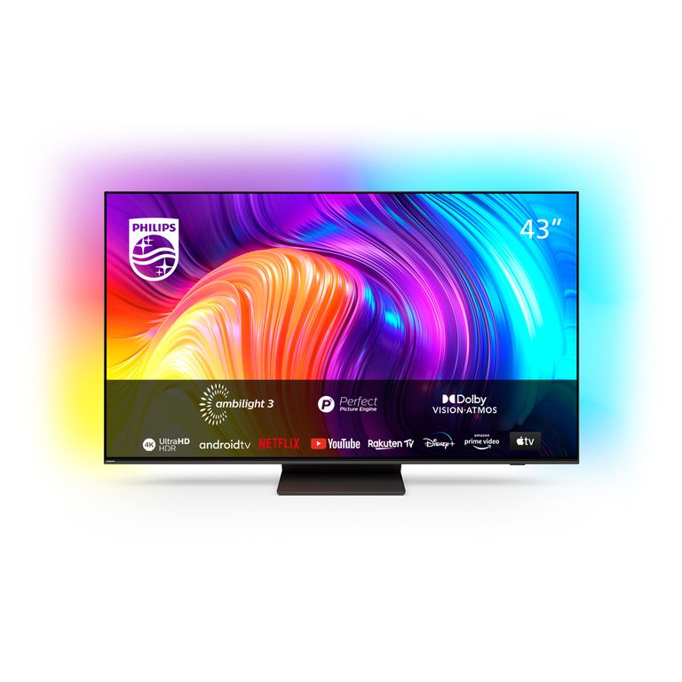 Philips AMBILIGHT tv the one 43" Android TV UHD 4K 43PUS8887, Processore P5, HDR10+ e Dolby Vision, Ready for Gaming 120Hz, Smart TV, Dolby Atmos, NOVITÀ 2022_PHILIPS_0_big-image
