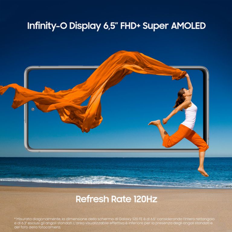 Samsung Galaxy S20 FE 4G, Processore Snapdragon 865, Display 6.5" Super AMOLED, 3 fotocamere posteriori, 128 GB Espandibili, RAM 6GB, Batteria 4.500mAh, Hybrid SIM, Cloud White_SAMSUNG_4_big-image