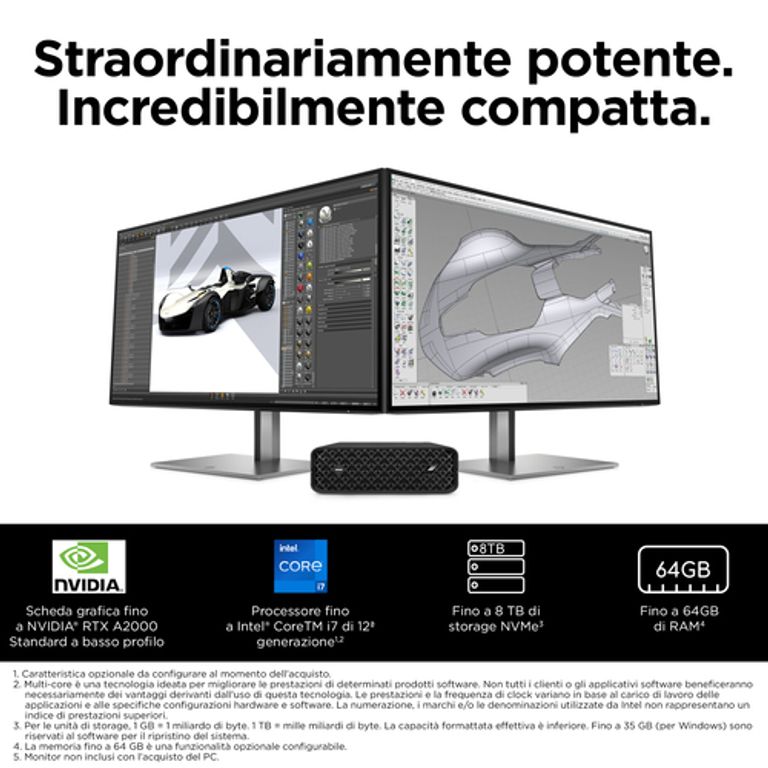 HP Z2 G9 i7-12700 mini PC Intel® Core™ i7 32 GB DDR5-SDRAM 1000 GB SSD Windows 10 Pro Nero_HP_7_big-image