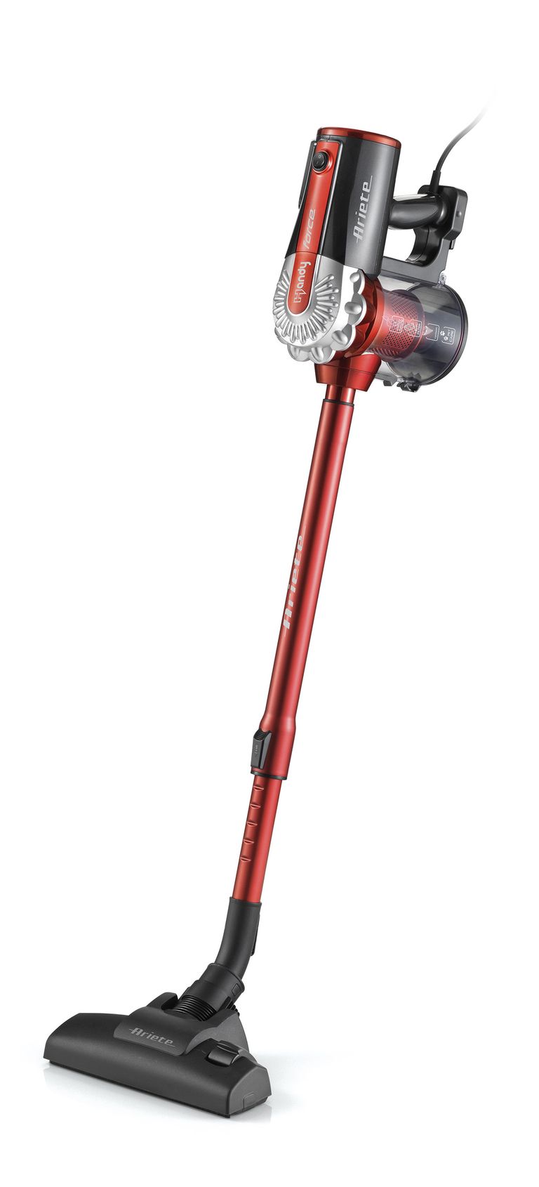 Ariete 2761 Handy Force, Scopa elettrica e aspirabriciole, Senza sacco, 600 Watt, Capacità Serbatoio 0,5 L, Kit accessori, Rosso -SPEDIZIONE IMMEDIATA-_ARIETE_0_big-image