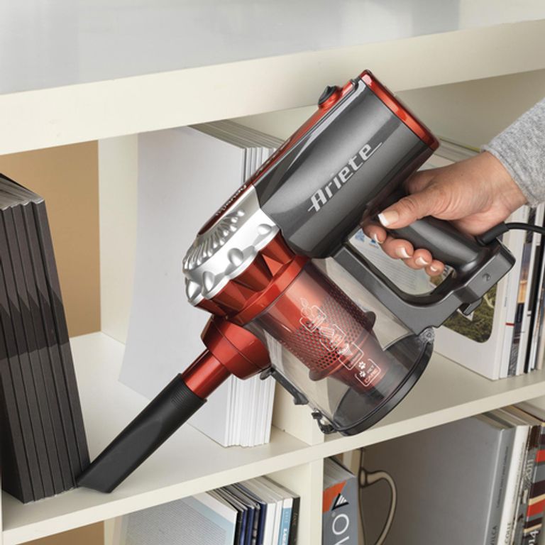 Ariete 2761 Handy Force, Scopa elettrica e aspirabriciole, Senza sacco, 600 Watt, Capacità Serbatoio 0,5 L, Kit accessori, Rosso -SPEDIZIONE IMMEDIATA-_ARIETE_3_big-image