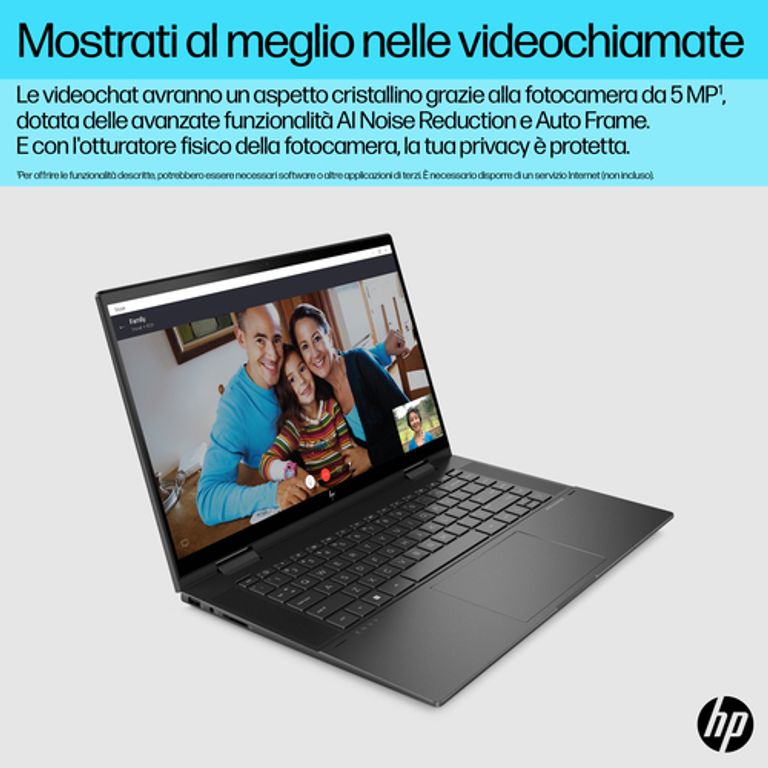 HP ENVY x360 15-ew0006nl i7-1260P Ibrido (2 in 1) 39,6 cm (15.6") Touch screen Full HD Intel(R) Core? i7 16 GB DDR4-SDRAM 1000 GB SSD Wi-Fi 6E (802.11ax) Windows 11 Home Nero_HP_16_big-image