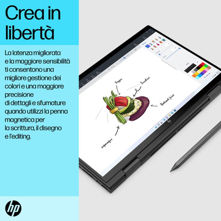 HP ENVY x360 15-ew0006nl i7-1260P Ibrido (2 in 1) 39,6 cm (15.6") Touch screen Full HD Intel(R) Core? i7 16 GB DDR4-SDRAM 1000 GB SSD Wi-Fi 6E (802.11ax) Windows 11 Home Nero_HP_20_big-image