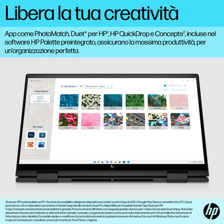 HP ENVY x360 15-ew0006nl i7-1260P Ibrido (2 in 1) 39,6 cm (15.6") Touch screen Full HD Intel(R) Core? i7 16 GB DDR4-SDRAM 1000 GB SSD Wi-Fi 6E (802.11ax) Windows 11 Home Nero_HP_22_big-image