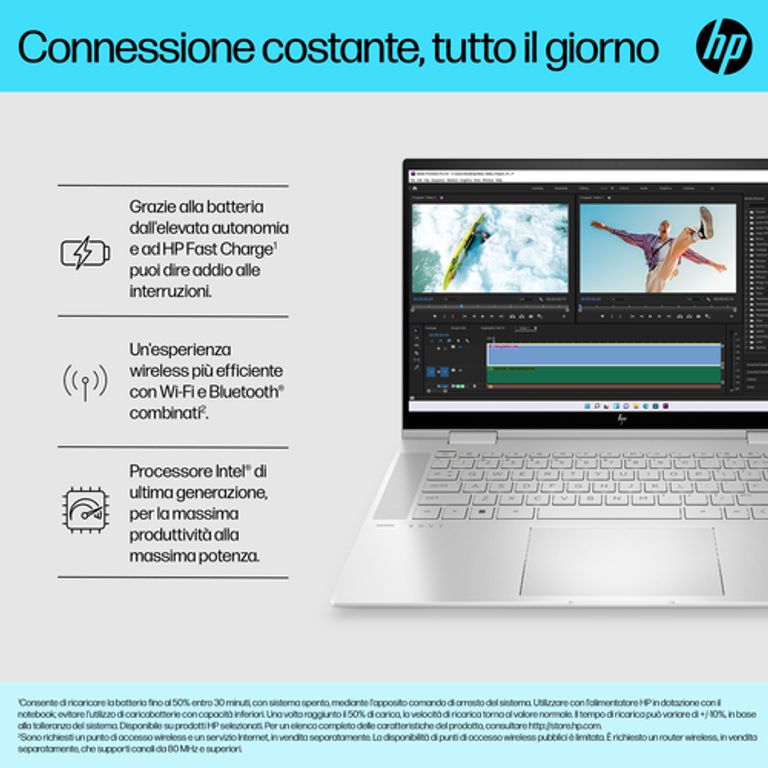 HP ENVY x360 15-ew0006nl i7-1260P Ibrido (2 in 1) 39,6 cm (15.6") Touch screen Full HD Intel(R) Core? i7 16 GB DDR4-SDRAM 1000 GB SSD Wi-Fi 6E (802.11ax) Windows 11 Home Nero_HP_28_big-image