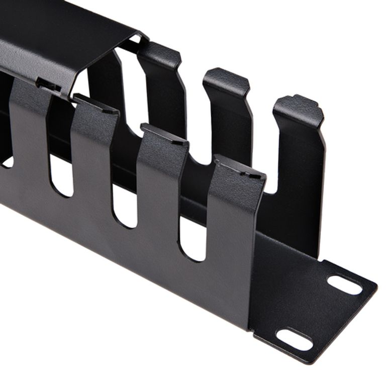 StarTech.com Pannello Gestione Cavi 1U Orizzontale per armadi rack 19" - Pannello passacavi orizzontale con fessure e coperchio - Sistema di gestione cavi/canalina per rack 19 pollici_STARTECH.COM_4_big-image