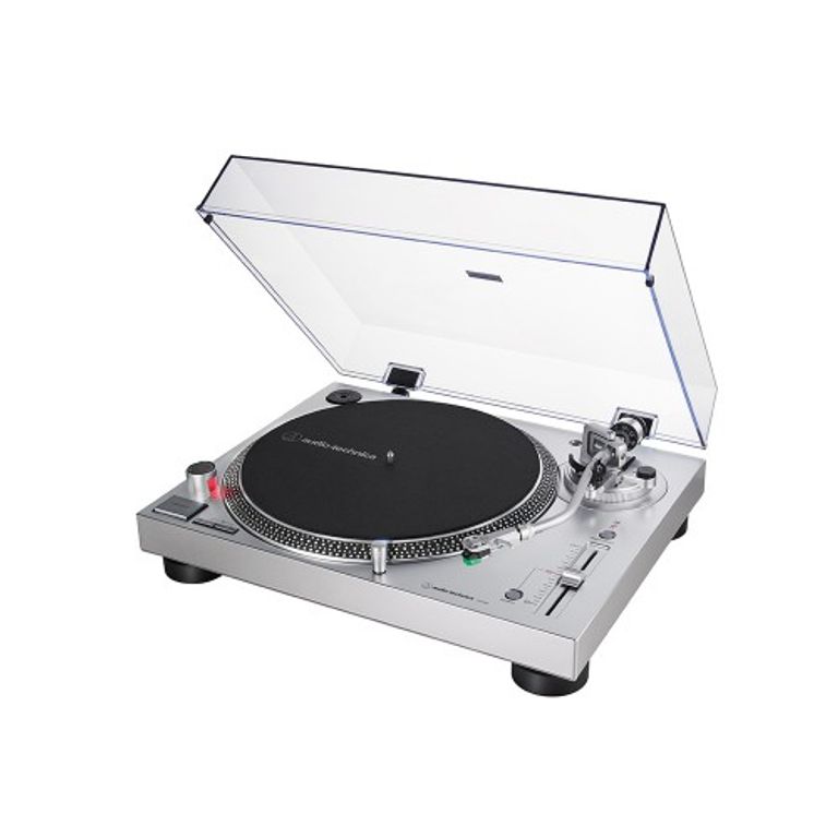 AUDIOTECNICA GIRADISCHI AT-LP120 USB SIL trazione diretta con servomotore a corrente continua, Silver_AUDIO TECHNICA_0_big-image