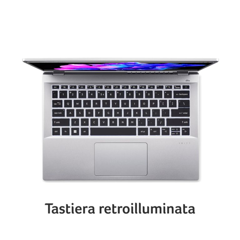 Acer Swift Go 14 SFG14-71T-70HC Computer portatile 35,6 cm (14") Touch screen WUXGA Intel® Core™ i7 i7-13700H 16 GB DDR5-SDRAM 512 GB SSD Wi-Fi 6E (802.11ax) Windows 11 Home Argento_ACER_4_big-image