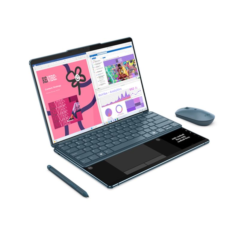 Lenovo Yoga Book 9 13IMU9 Intel Core Ultra 7 155U Ibrido (2 in 1) 33,8 cm (13.3") Touch screen 2.8K 32 GB LPDDR5x-SDRAM 1 TB SSD Wi-Fi 6E (802.11ax) Windows 11 Home Colore foglia di tè_LENOVO_1_big-image