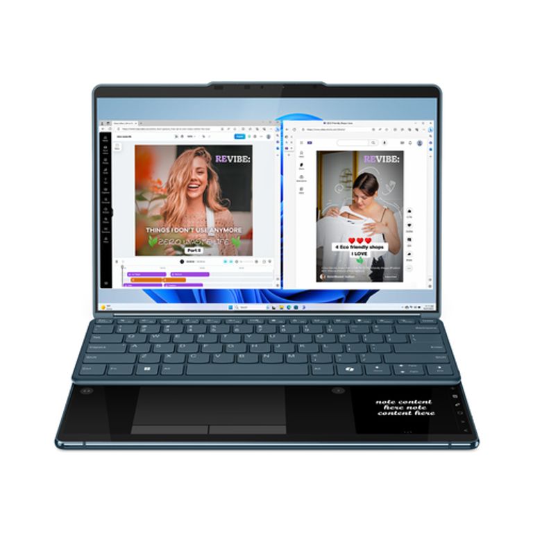 Lenovo Yoga Book 9 13IMU9 Intel Core Ultra 7 155U Ibrido (2 in 1) 33,8 cm (13.3") Touch screen 2.8K 32 GB LPDDR5x-SDRAM 1 TB SSD Wi-Fi 6E (802.11ax) Windows 11 Home Colore foglia di tè_LENOVO_12_big-image