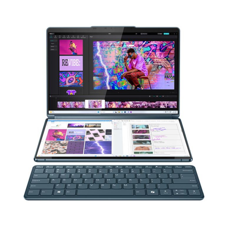 Lenovo Yoga Book 9 13IMU9 Intel Core Ultra 7 155U Ibrido (2 in 1) 33,8 cm (13.3") Touch screen 2.8K 32 GB LPDDR5x-SDRAM 1 TB SSD Wi-Fi 6E (802.11ax) Windows 11 Home Colore foglia di tè_LENOVO_13_big-image