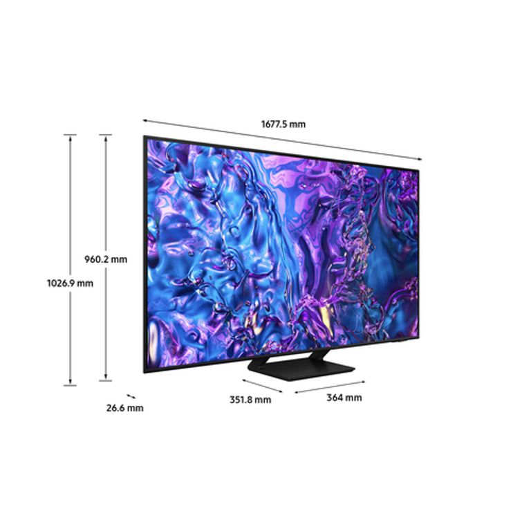 Samsung Q70D TV QLED 4K 75” QE75Q70DATXZT Smart TV Wi-Fi Black 2024, Quantum Processor 4K, 4K AI Upscaling, AirSlim Design, OTS Lite_SAMSUNG_3_big-image