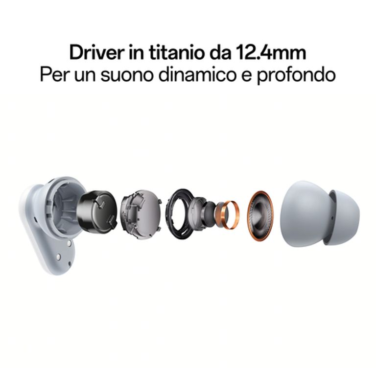OPPO Enco Buds2 Pro Auricolari True Wireless, Autonomia 38h, Driver da 12.4mm, Bluetooth 5.3, Raggio 10m, Controlli Touch, Cancellazione del rumore IA, Android e iOS, IP55, [Versione Italiana],Graphite Black_OPPO_2_big-image