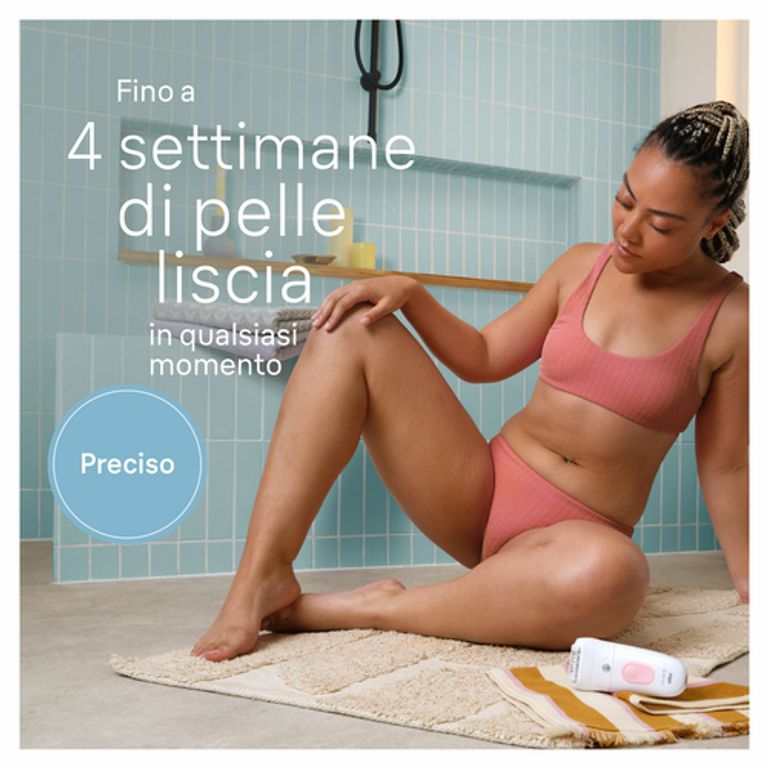 Braun Silk-épil 5 5-030, Epilatore Elettrico Donna, Per Una Epilazione Semplice, Bianco/Rosa_BRAUN_2_big-image
