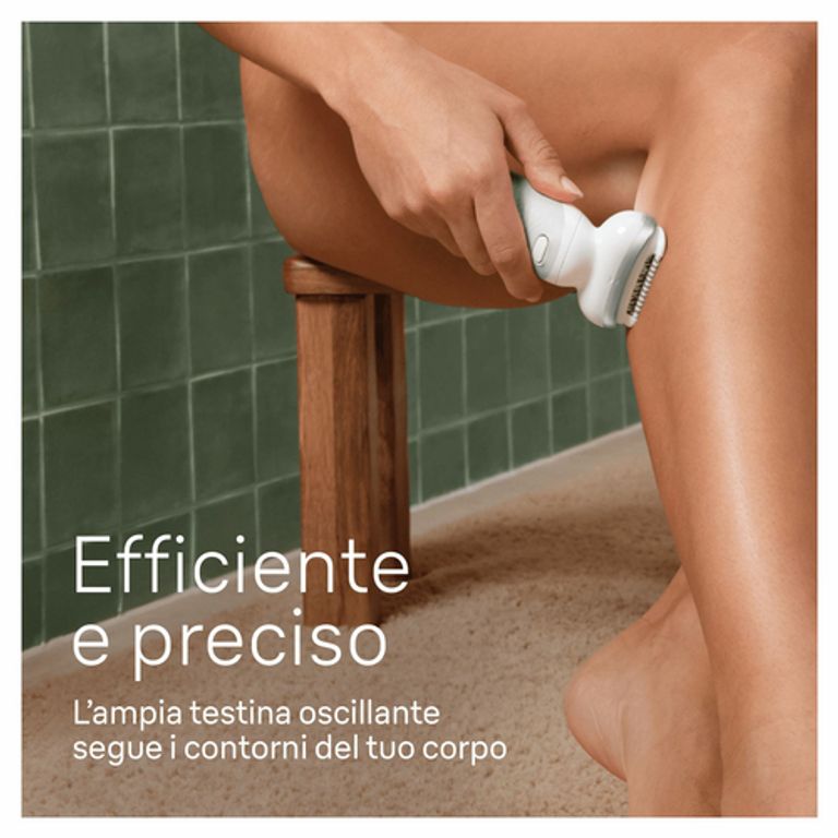 Braun Silk-épil 9 9-061, Epilatore Elettrico Donna Per Una Epilazione Facile, Pelle Liscia a Lungo, Bianco/Argento_BRAUN_3_big-image
