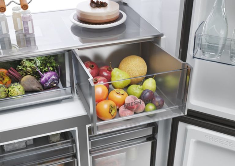 Haier Cube 90 Serie 7 HCR79F19ENMM frigorifero side-by-side Libera installazione 646 L E Platino, Acciaio inossidabile_HAIER_20_big-image