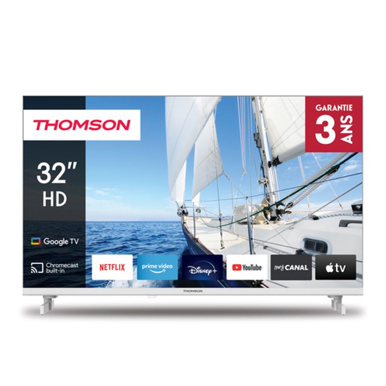 THOMSON  LCD 32HG2S14W BIANCO SMART 32' HD SMART GOOGLE TV  BIANCO Frameless DVB-T/T2/C/S/S2_THOMSON_0_big-image