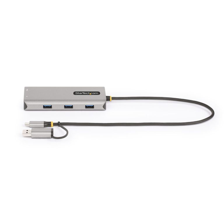 StarTech.com Adattatore multiporta USB-C con dongle USB-C a USB-A, doppio HDMI (4K30Hz/1080p60Hz), Hub USB-A 5Gbps a 3 porte, mini dock da viaggio, docking station USB tipo C per laptop, Cavo da 40 cm_STARTECH.COM_3_big-image